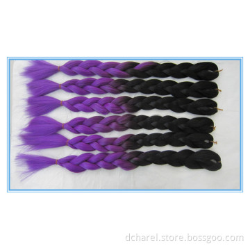 Synthetic Hair X-Pression Two Tone Color, Fancy Color, Use Kanekanlon Fiber From Japan